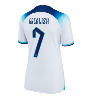 England Jack Grealish #7 Replica Home Stadium Shirt for Women World Cup 2022 Short Sleeve